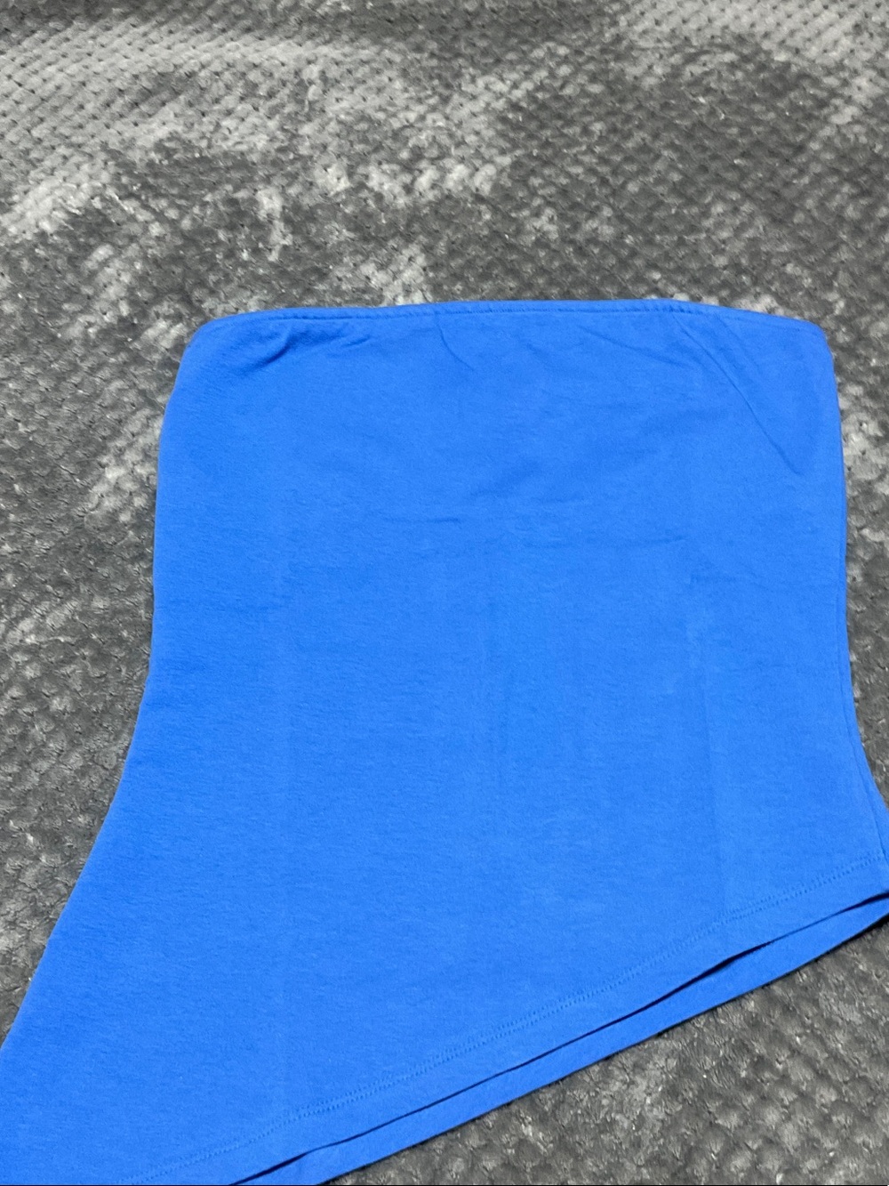 Moda International Royal Blue Asymmetrical Tube Skirt